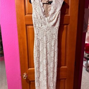 Marciano Ivory Lace Midi Dress
